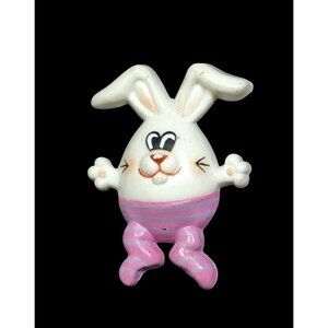 Vintage Russ Kidcore Easter Bunny Egg Brooch